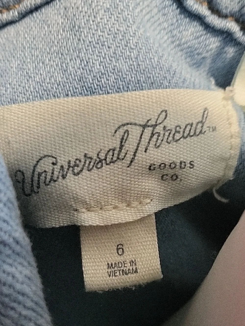 Universal Thread Women’s Denim Romper Size 6 – Light Wash Tie Waist - Picture 2 of 12